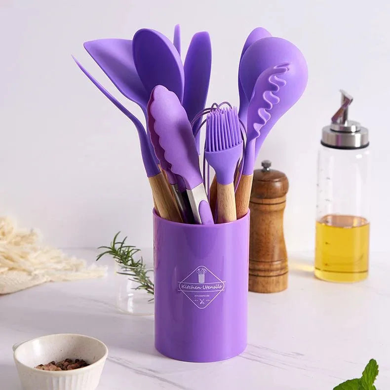 Kit MasterChef Premium Conjunto com 12 Peças de Silicone