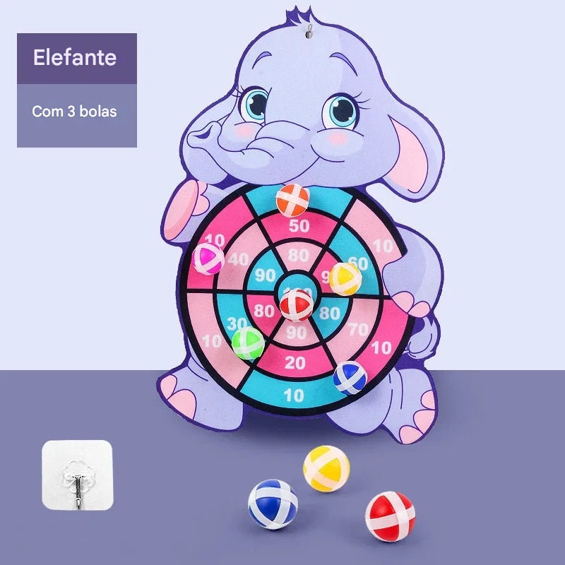 Brinquedo Alvo Mágico Kids– Acerte o Alvo com Bolinhas Gruda-Gruda